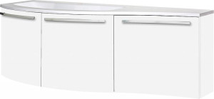 WTU+Mineralguss-WT ENURI wei&szlig; matt 3 T&uuml;ren 1455x512x218/510