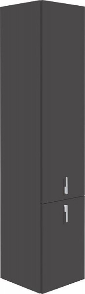 Hochschrank Serie MBG 2 T&uuml;ren anthrazitHgl. Anschlag rechts 350x1625x370mm
