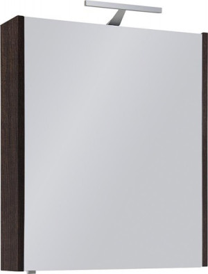 Spiegelschrank mit Beleuchtung Eiche dunkel Dekor 1 T&uuml;re 600x750x188mm