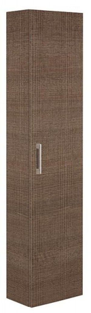 Hochschrank Serie MAA 1 T&uuml;re Tranche braun Anschlag links 350x1500x208mm
