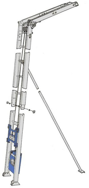 LIFT 200 STANDARD 43/21 mit Fussteil 2m, 43m Seil, 230V/50Hz