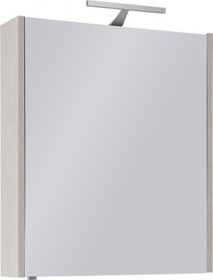 Spiegelschrank mit Beleuchtung Eiche hell Dekor 1 T&uuml;re 600x750x188mm