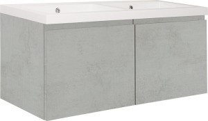 WTU+Mineralguss-WT ELAI Eiche grau Steindekor 2 Ausz&uuml;ge 1210x580x510mm