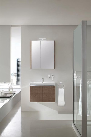 Badm&ouml;bel-Set EOLA Tranche braun Breite 700mm