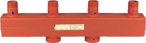Kesselverteiler DN25 (1) AG Typ 60-12,5sechs Heizgruppen