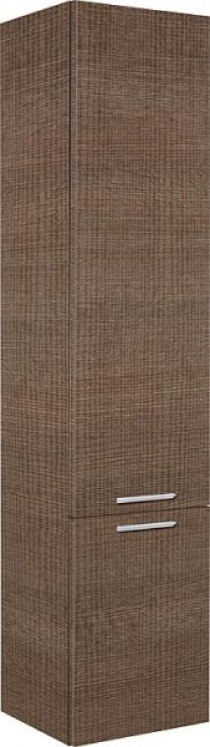 Hochschrank Serie MBK 2 T&uuml;ren Tranche braun Anschlag links 350x1625x370mm