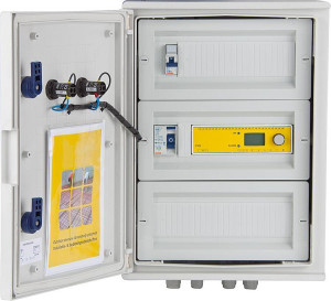 Schaltschrank u.Verteiler f&uuml;r Freiflach-Heizung, 10KW-3Heiz- kreis,inkl.Therm...