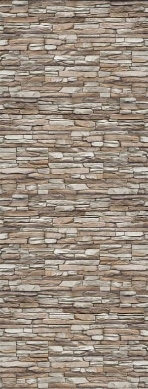 Duschr&uuml;ckwand (Steinwall Beige) BxHxT: 1200x2500x3mm