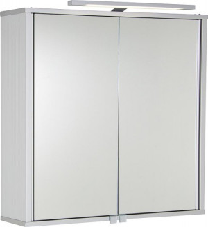 Aluminiumspiegelschrank ELKEA mit LED-Beleuchtung, 2 T&uuml;ren 800x700x150mm