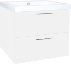 WTU+Mineralguss-WT EKRY wei&szlig; matt 2 Ausz&uuml;ge 610x550x510mm