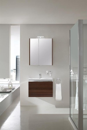 Badm&ouml;bel-Set EOLA L&auml;rche Braun Breite 700mm 2 Ausz&uuml;ge