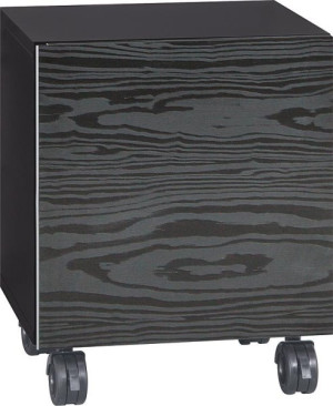 Rollcontainer ELA Korpus schwarz smt - Front Seekiefer schwarz 400x400x350mm