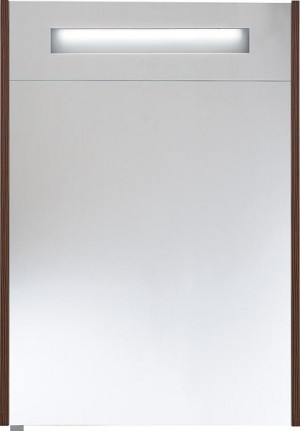 Spiegelschrank m. bel. Blende L&auml;rche braun 1 T&uuml;re 600x750x188mm
