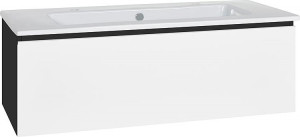 WTU + Keramik-WT Serie ELA Korpus schwarz smt-Front wei&szlig; smt, 1210x420x510mm