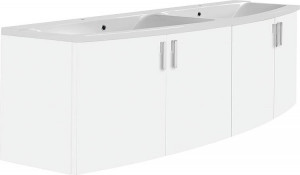 WTU+Mineralguss-WT EMA wei&szlig; Hochglanz 4T&uuml;ren 1410x526x380/510