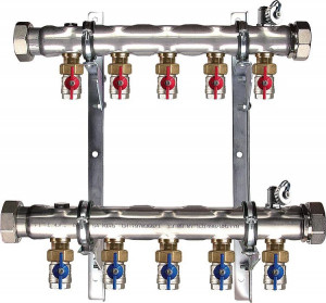 Soleverteiler 2 f&uuml;r 8 Solekreise Baul&auml;nge 680 mm