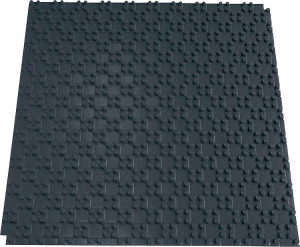 Noppen-Rohrtr&auml;gerplatten aus PS-Folie mit trittfest ausgeformt. Rohrhaltenopp...