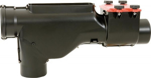 Wechselsprungfilter DN 100 von 50 - 300m2 Dachfl&auml;che inkl. R&uuml;ckstaukl. u. Ski...