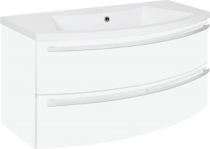 WTU+Mineralguss-WT ELONIA wei&szlig; matt 2 Ausz&uuml;ge 960x535x375/510