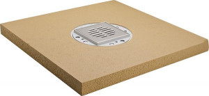 Bodenebenes Duschelement Standard Ablauf senkrecht, zentriert 1200x1200x50 mm...