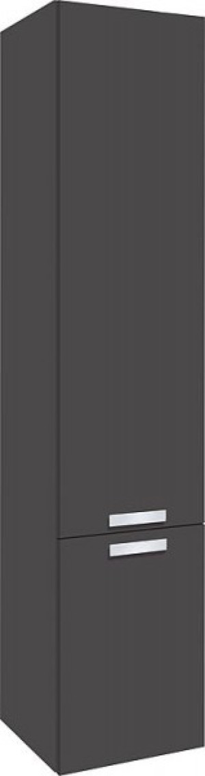 Hochschrank Serie MBB 2 T&uuml;ren anthrazitHochglanz Anschlag re. 350x1625x370mm