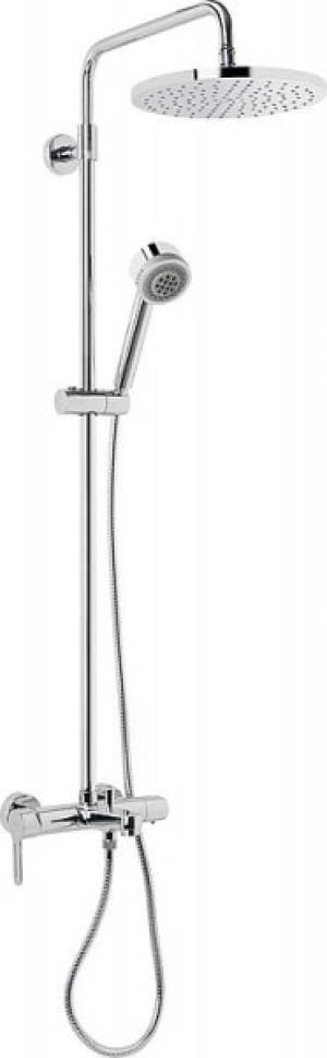 Brausesystem Enzan mit AP-Wannenthermostat,Hand- und Kopfbrause, verchromt