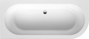Badewanne Edena Corner 1780x580x780mm,Typ A, rundung rechts inkl. Klick-Klack...