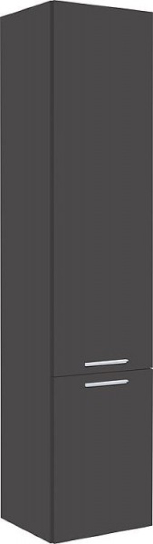 Hochschrank Serie MBK 2 T&uuml;ren anthrazitHochglanz Anschlag li. 350x1625x370mm