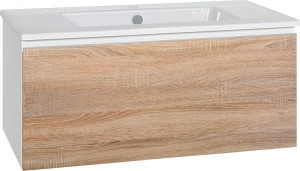WTU + Keramik-WT Serie ELA Korpus wei&szlig; smt - Front s&auml;gerau 910x420x510mm