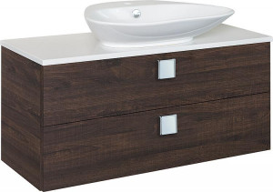 WTU+Keramik-WT ELION Eiche dunkel Dekor2 Ausz&uuml;ge 960x650x380/445mm