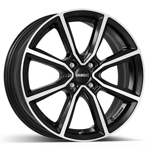 DEZENT 6.5x17 ET49 schwarz poliert TN dark Felge-ALU-Sommer
