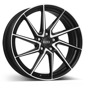 DOTZ 7.5x17 ET48 schwarz poliert Spa dark Felge-ALU-Sommer