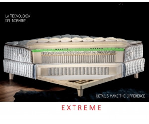 Relax e Design Materasso Altrenotti Extreme 6000 MicroMolle + Caucciù Pillow Top USA Cotone Makò H.30 (85x195 cons. 2 sett.)