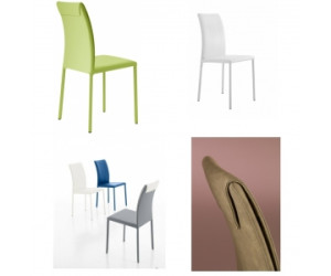 Sedia Sira in Ecopelle Ignifuga  o Econabuk - Eurosedia (Econabuk beige marm.190 cons.15gg)