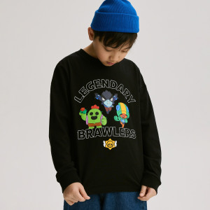 Reserved - Longsleeve Brawl Stars - černý - 014HS-99X
