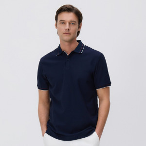 Reserved - MEN`S POLO - tmavomodrá - 024HM-59X