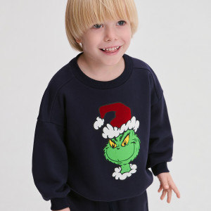 Reserved - Souprava Grinch - tmavomodrá - 077FO-59X
