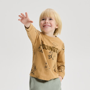 Reserved - Longsleeve Paddington - zlatavá hnědá - 112FI-82X