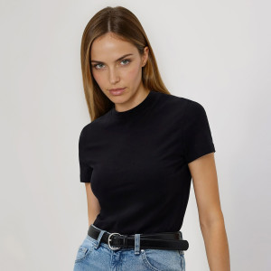 Reserved - Tričko slim fit - černý - 167HT-99X