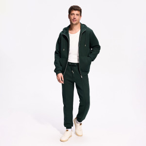 Reserved - Tepláky slim - tmavě zelená - 218JT-79X