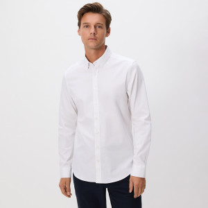 Reserved - Košile super slim fit s vysokým podílem bavlny - bílá - 219BK-00X