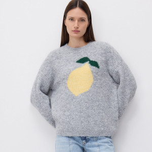Reserved - Svetr oversized - světle šedá - 235IW-09M