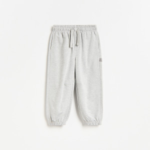 Reserved - Bavlněné jogger kalhoty - světle šedá - 486JX-09M