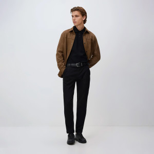 Reserved - Kalhoty chino slim fit - černý - 526GC-99X