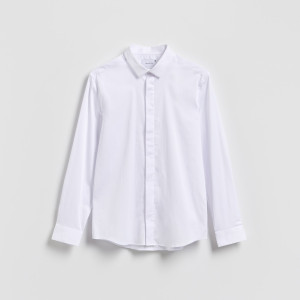 Reserved - Hladká košile super slim fit - bílá - 541HT-00X