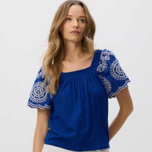 Reserved - LADIES` BLOUSE - tmavomodrá - 559GA-59X