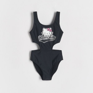 Reserved - Jednodílné plavky Hello Kitty - černý - 576CZ-99X