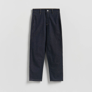 Reserved - Džíny slim chino - tmavomodrá - 586GE-59J