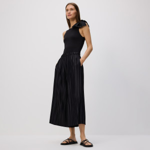 Reserved - Skládané kalhoty culotte - černý - 593GA-99X