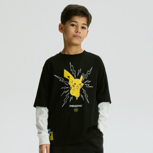 Reserved - Pokémon tričko s dlouhým rukávem - černý - 613FJ-99X